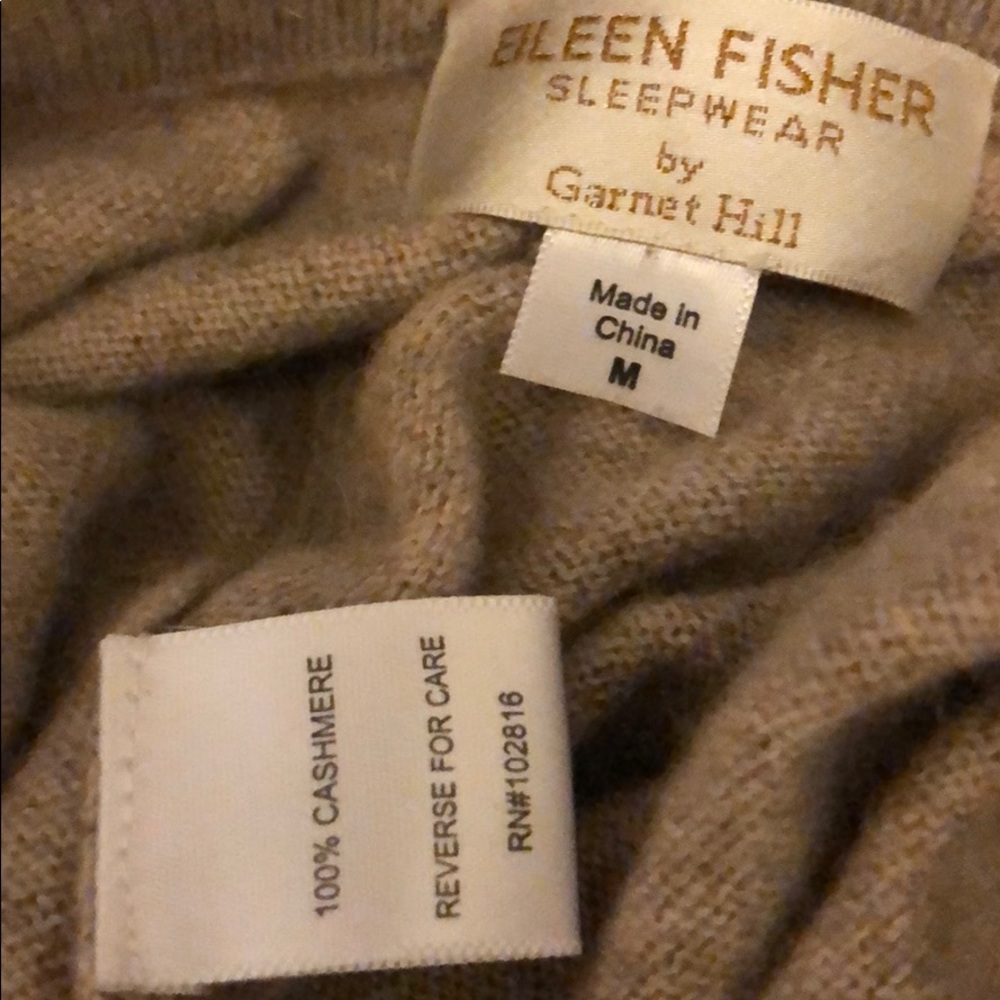 Eileen Fisher sleepwear.